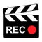 Clapper board icon on white background. Vector flat film video illustration