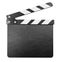 Clapper board isolated with clipping path