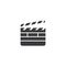 Clapperboard movie illustration