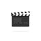 Clapperboard vector icon , clapboard slate filmmaking device, video movie clapper equipment