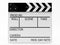 Clapperboard white