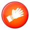 Clapping applauding hands icon, flat style