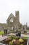 Claregalway Abbey and the graveyard