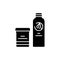 Clarifiers and oxides for hair coloring color line icon. Pictogram for web page