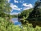 The Clarion river nature scene nestled into Cooks Forest State Park in Pennsylvania near the Allegheny National Forest.