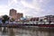 Clarke Quay in the daytime. Itâ€™s a historical riverside quay in Singapore