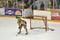 Clarkson Mascot in NCAA Hockey Game