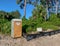 Clash between nature and loss of habitat.  Gopher Tortoise conservation area at construction site.