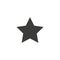 Clasic star Icon Vector. Flat black pictogram. Illustration symbol.