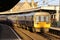 Class 142 and 144 dmu trains at Carnforth station