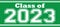 Class of 2023 Banner with Green Background