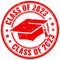 Class of 2023 graduation rubber stamp