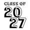 Class Of 2027 Vector T shirt Design, Class Graduate