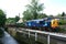 Class 37 37087 and D6737 at the Keighley and Worth Valley Railway, West Yorkshire, UK - June 2008