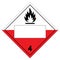 Class 4 Blank Spontaneously Combustible Symbol Sign, Vector Illustration, Isolate On White Background Label. EPS10