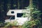 Class C Motorhome Camper RV in on a Camping