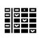 class calendar glyph icon vector illustration black
