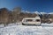 A-Class Motorhome in Snow