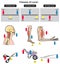 Classes of lever infographic diagram for physics science education examples