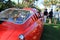 Classic 1950s italian sports car rear quarter view at event