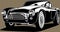 Classic american vintage retro icon of muscle car Ford Shelby Cobra