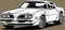 Classic american vintage retro icon of muscle car Pontiac