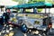 Classic antique vintage retro bus truck for send receive filipino people and foreign travelers passengers journey visit tour