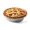Classic Apple Pie Delight: Timeless Flavor on White Background