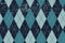 Classic argyle aged seamless pattern. Traditional diamond check seamless print with grunge texture. Grunge vintage seamless