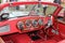 Classic aston martin convertible sports car interior