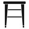 Classic backless chair icon, simple style