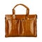 Classic bag of solid smooth patent leather natural