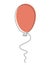 Classic balloon in doodle style.