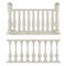 Classic balustrade isolated