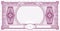 Classic banknote mockup with blank space lilac