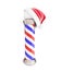 Classic barber santa hat 3d Illustrations