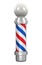 Classic Barber Shop Pole Isolated