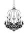 Classic Baroque Chandelier Vector. French Luxury rich intricate ornaments. Victorian Royal Style decors
