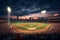 Classic baseball game at Fenway Park capturing. Generative ai