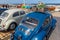 Classic beetle vehicles at Scheveningen beach