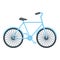 Classic bicycle icon, cartoon style