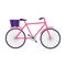 Classic bicycle icon, flat design