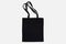 Classic black linen fabric Fashionable cotton and eco friendly tote bag