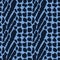 Classic blue cat camo seamless pattern. Variegated dyed zebra or feline markings background. Denim indigo spot stripe