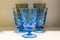 Classic blue drinking glasses