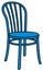 Classic blue wooden chair