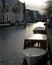 Classic boat in the canals of Leiden