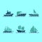 Classic Boat Logo Collection, Ship Logo, Boat Logo