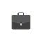 Classic briefcase for business documentation flat vector illustration isolated.