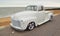 Classic Bright White Chevrolet pickup truck on Felixstowe seafront.